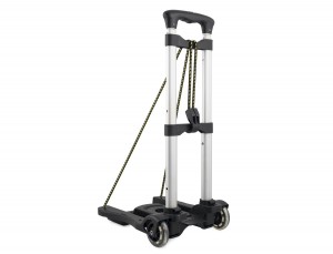 Foldable aluminium luggage cart for bags back