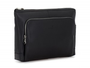 leather portfolio in black side