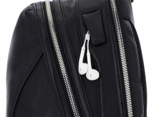 leather backpack black detail