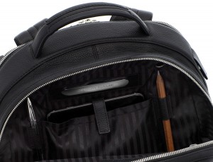 leather backpack black personalized