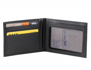 Leather credit card holder for men inside