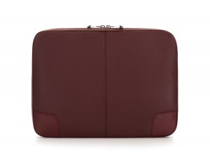 Portadocumenti in pelle bordeaux  back