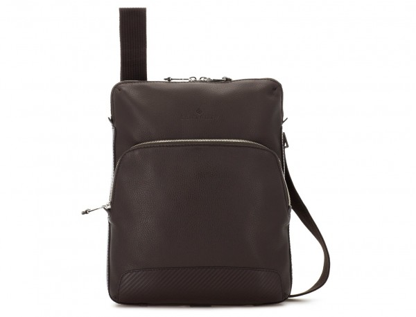 Leather cross body bag brown front