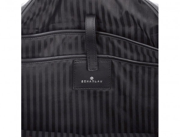 large leather briefbag in black laptop