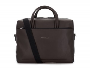 large leather briefbag in brown strap