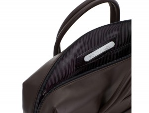 maletín grande de piel marrón personalizado