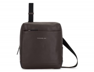 leather cross body bag brown front