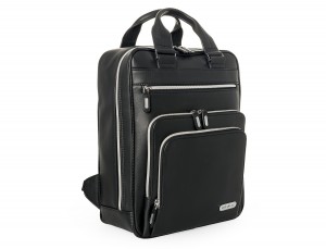 Leather executive backpack for men side