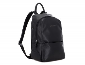 small leather backpack black side