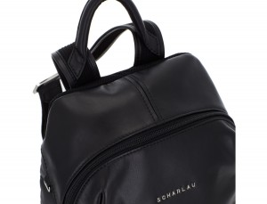 small leather backpack black handle