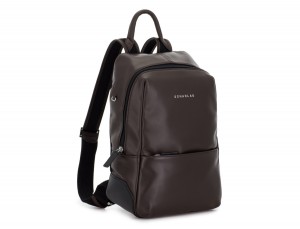 small leather backpack brown side