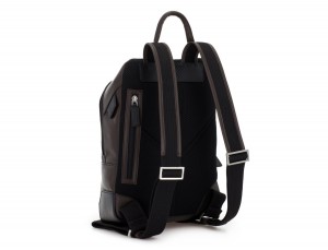 small leather backpack brown back