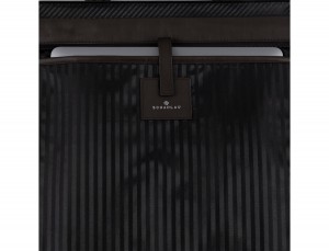leather laptop woman bag brown detail