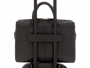 leather laptop bag brown trolley
