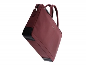 leather laptop bag burgundy base