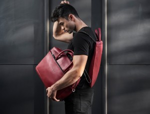 Cartella business grande in pelle red model