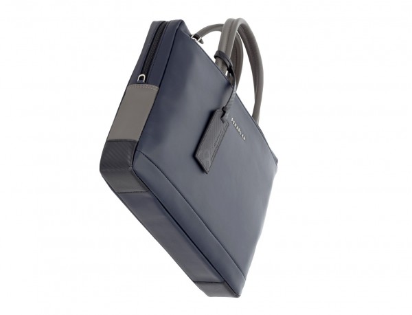 leather small business bag blue base