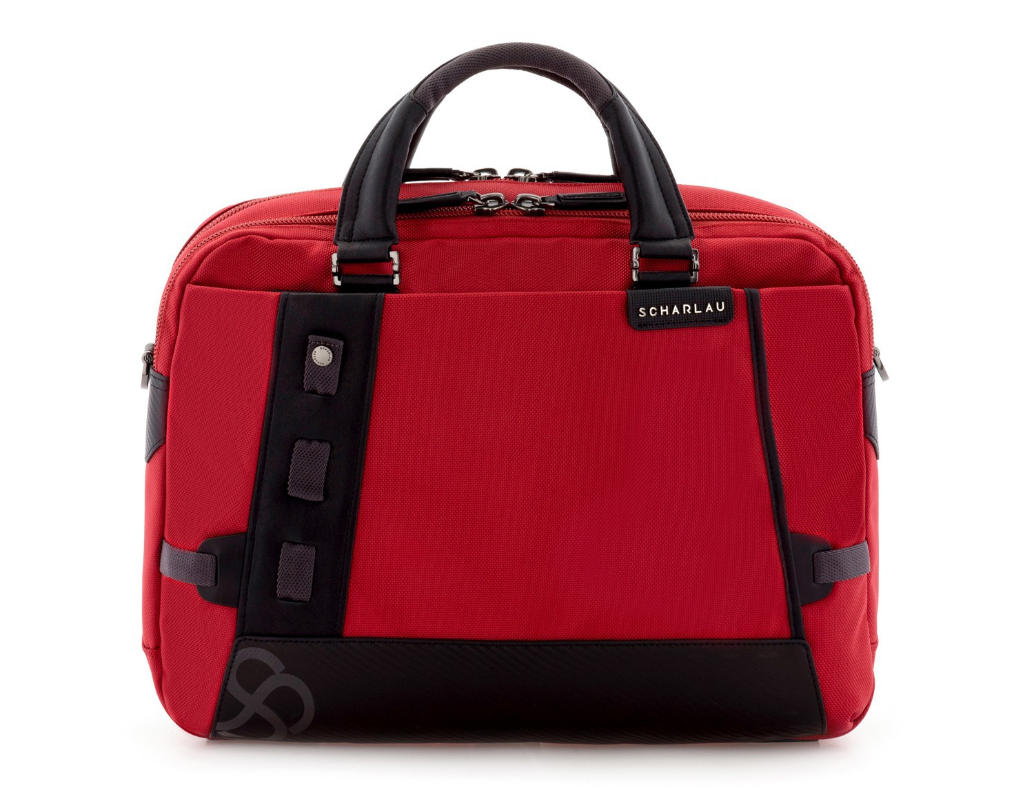 men laptop briefbag red front
