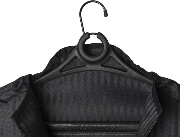 Garment bag in black detail