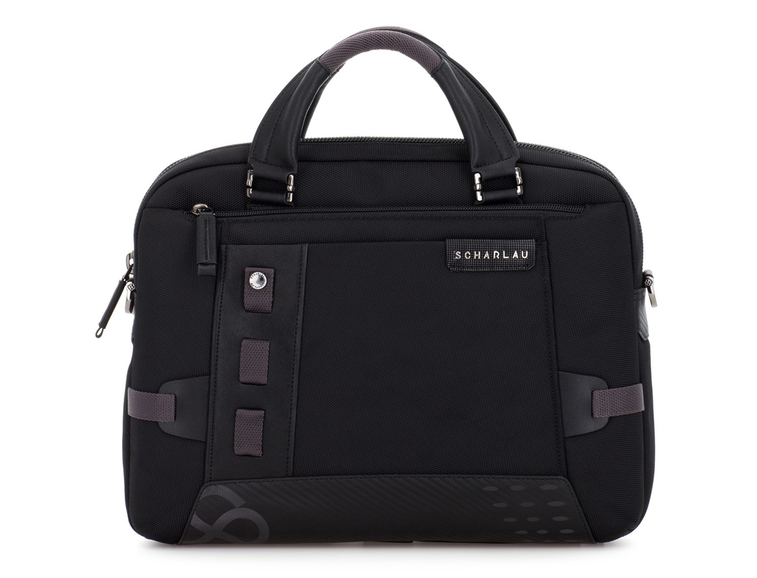 laptop briefbag black front