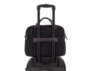 Cartella laptop nera trolley