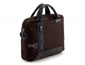 laptop briefbag brown side