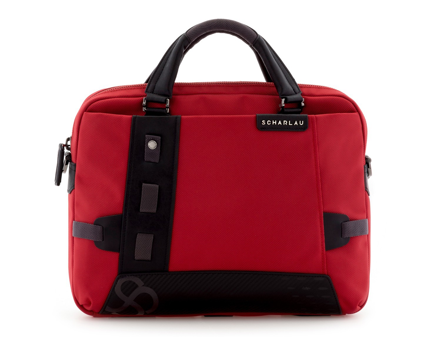 laptop briefbag red front