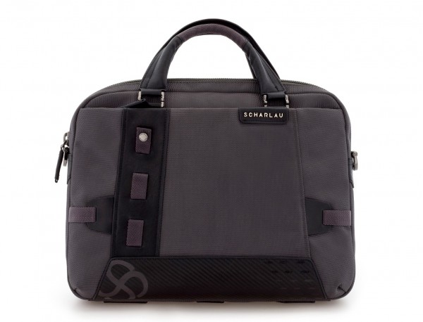 laptop briefbag gray front