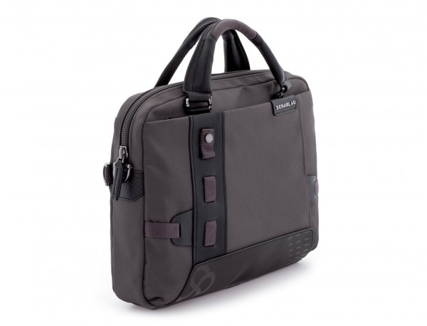 laptop briefbag gray side
