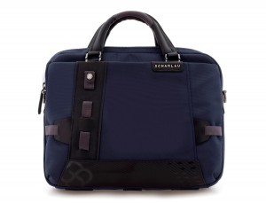 laptop briefbag blue front