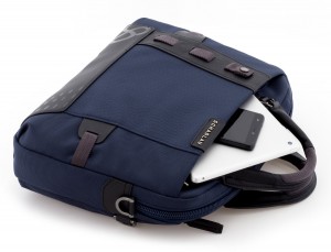 laptop briefbag blue detail