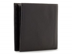 leather men wallet black side