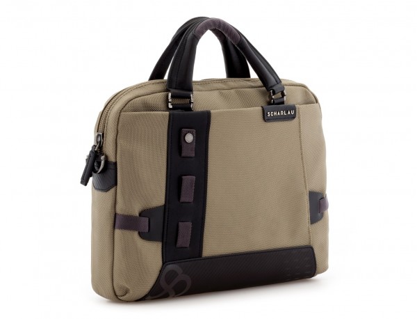 laptop briefbag beige side