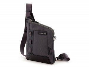 Borsello crossbody grigio side