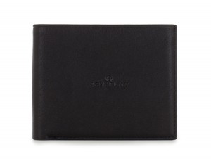 leather wallet black front