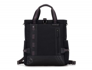 laptop bag and backpack black front