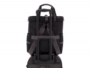 Bolso convertible en mochila negro trolley