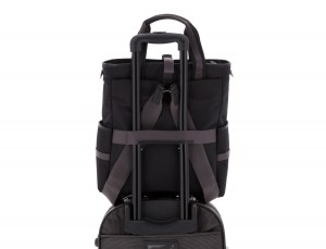 laptop bag and backpack black trolley