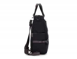 Bolso convertible en mochila negro perfil