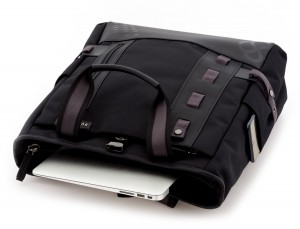 Borsa convertibile in zaino nero laptop