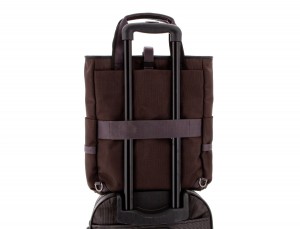 laptop bag and backpack brown trolley