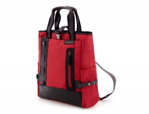 laptop bag and backpack red side