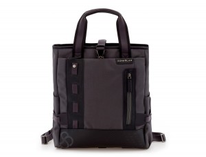 laptop bag and backpack gray front