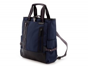laptop bag and backpack blue side