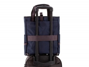 Bolso convertible en mochila azul trolley