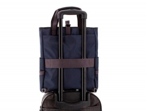 laptop bag and backpack blue trolley