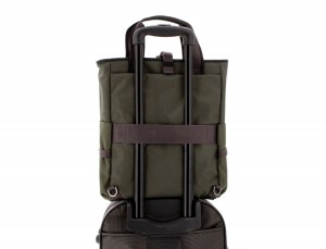 laptop bag and backpack green trolley
