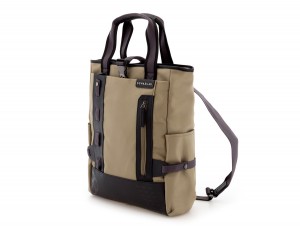 laptop bag and backpack beige side