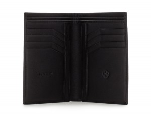 leather wallet for men black open