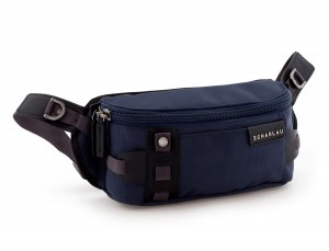 men waist bag blue side